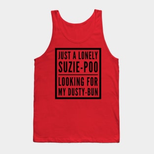 Suzie-Poo Dusty-Bun Love Romance Tank Top